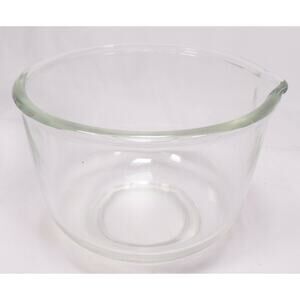 VTG Oster Regency Kitchen Center Small Clear Glass Mixing Bowl 6.5"